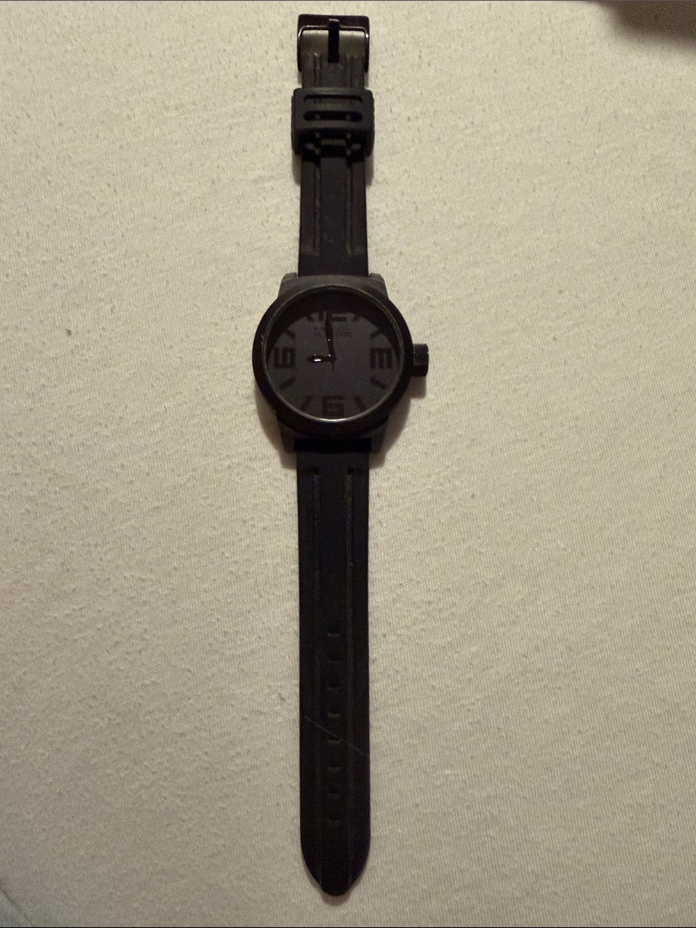 Kenneth Cole Reaction Black Silicone Strap Men's Watch